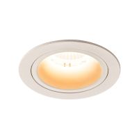 Lubinis įleidžiamas LED šviestuvas NUMINOS® DL M, baltas/baltas 2700K 20°