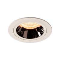Lubinis įleidžiamas LED šviestuvas NUMINOS® DL M, baltas/chrominis 2700K 55°
