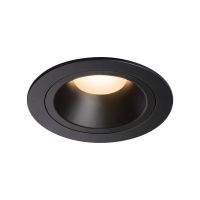 Lubinis įleidžiamas LED šviestuvas NUMINOS® DL M, juodas/juodas 3000K 40°