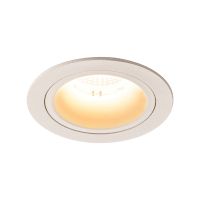 Lubinis įleidžiamas LED šviestuvas NUMINOS® DL M, baltas/baltas 3000K 20°