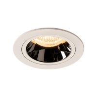Lubinis įleidžiamas LED šviestuvas NUMINOS® DL M, baltas/chrominis 3000K 40°