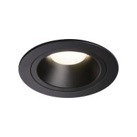 Lubinis įleidžiamas LED šviestuvas NUMINOS® DL M, juodas/juodas 4000K 40°