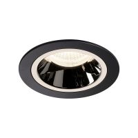 Lubinis įleidžiamas LED šviestuvas NUMINOS® DL M, juodas/chrominis 4000K 40°