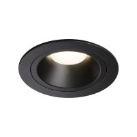 Lubinis įleidžiamas LED šviestuvas NUMINOS® DL M, juodas/juodas 4000K 55°