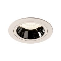 Lubinis įleidžiamas LED šviestuvas NUMINOS® DL M, baltas/chrominis 4000K 20°