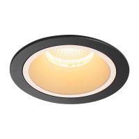 Lubinis įleidžiamas LED šviestuvas NUMINOS® DL L, juodas/baltas 3000K 20°