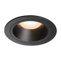 Lubinis įleidžiamas LED šviestuvas NUMINOS® DL L, juodas/juodas 3000K 40°