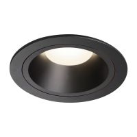 Lubinis įleidžiamas LED šviestuvas NUMINOS® DL L, juodas/juodas 4000K 55°