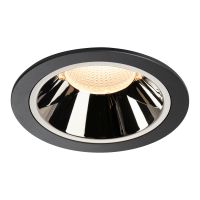 Lubinis įleidžiamas LED šviestuvas NUMINOS® DL XL, juodas/chrominis 3000K 55°