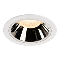 Lubinis įleidžiamas LED šviestuvas NUMINOS® DL XL, baltas/chrominis 3000K 40°
