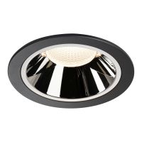 Lubinis įleidžiamas LED šviestuvas NUMINOS® DL XL, juodas/chrominis 4000K 55°