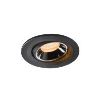 Lubinis įleidžiamas LED šviestuvas NUMINOS® MOVE S, juodas / chrominis 2700K 55°