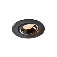 Lubinis įleidžiamas LED šviestuvas NUMINOS® MOVE S, juodas / chrominis 3000K 20°