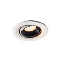 Lubinis įleidžiamas LED šviestuvas NUMINOS® MOVE S, baltas / juodas 3000K 55°