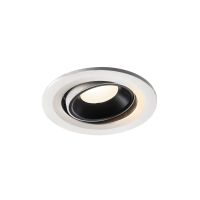 Lubinis įleidžiamas LED šviestuvas NUMINOS® MOVE S, baltas / juodas 4000K 55°