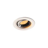 Lubinis įleidžiamas LED šviestuvas NUMINOS® MOVE XS, baltas / chrominis 2700K 40°