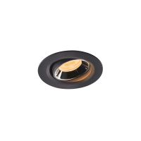 Lubinis įleidžiamas LED šviestuvas NUMINOS® MOVE XS, juodas / chrominis 3000K 40°