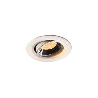Lubinis įleidžiamas LED šviestuvas NUMINOS® MOVE XS, baltas / chrominis 3000K 20°