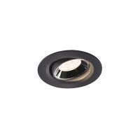Lubinis įleidžiamas LED šviestuvas NUMINOS® MOVE XS, juodas / chrominis 4000K 55°