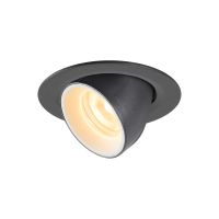 Lubinis įleidžiamas LED šviestuvas NUMINOS® GIMBLE XS, juodas / baltas 3000K 55°