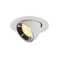 Lubinis įleidžiamas LED šviestuvas NUMINOS® GIMBLE XS, baltas / chrominis 3000K 40°