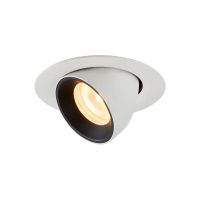 Lubinis įleidžiamas LED šviestuvas NUMINOS® GIMBLE XS, baltas / juodas 3000K 55°