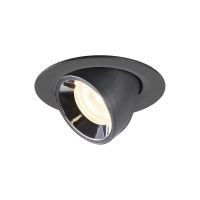 Lubinis įleidžiamas LED šviestuvas NUMINOS® GIMBLE XS, juodas / chrominis 4000K 55°