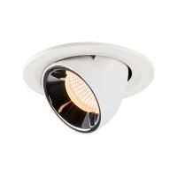 Lubinis įleidžiamas LED šviestuvas NUMINOS® GIMBLE S, baltas / chrominis 2700K 40°