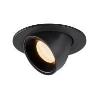 Lubinis įleidžiamas LED šviestuvas NUMINOS® GIMBLE S, juodas 3000K 20°