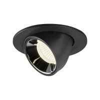Lubinis įleidžiamas LED šviestuvas NUMINOS® GIMBLE S, juodas / chrominis 4000K 20°