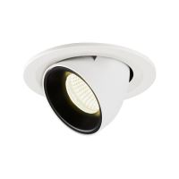Lubinis įleidžiamas LED šviestuvas NUMINOS® GIMBLE S, baltas / juodas 4000K 40°