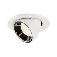 Lubinis įleidžiamas LED šviestuvas NUMINOS® GIMBLE S, baltas / chrominis 4000K 55°