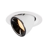 Lubinis įleidžiamas LED šviestuvas NUMINOS® GIMBLE M, baltas / chrominis 2700K 20°