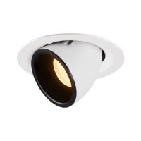 Lubinis įleidžiamas LED šviestuvas NUMINOS® GIMBLE M, baltas / juodas 3000K 20°