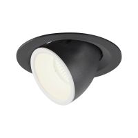 Lubinis įleidžiamas LED šviestuvas NUMINOS® GIMBLE M, juodas / baltas 4000K 40°