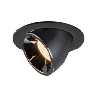 Lubinis įleidžiamas LED šviestuvas NUMINOS® GIMBLE L, juodas / chrominis 2700K 240°