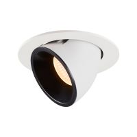Lubinis įleidžiamas LED šviestuvas NUMINOS® GIMBLE L, baltas / juodas 2700K 20°