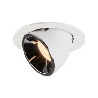 Lubinis įleidžiamas LED šviestuvas NUMINOS® GIMBLE L, baltas / chrominis 2700K 20°