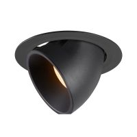 Lubinis įleidžiamas LED šviestuvas NUMINOS® GIMBLE XL, juodas 3000K 20°