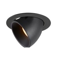 Lubinis įleidžiamas LED šviestuvas NUMINOS® GIMBLE XL, juodas 3000K 55°