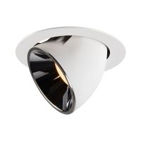 Lubinis įleidžiamas LED šviestuvas NUMINOS® GIMBLE XL, baltas / chrominis 3000K 55°