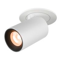Lubinis įleidžiamas LED šviestuvas NUMINOS® PROJECTOR XS, 2700 K, 20°, cilindrinis, baltas / juodas