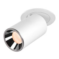 Lubinis įleidžiamas LED šviestuvas NUMINOS® PROJECTOR M, 2700 K, 20°, cilindrinis, baltas / chrominis