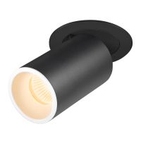 Lubinis įleidžiamas LED šviestuvas NUMINOS® PROJECTOR M, 3000 K, 20°, cilindrinis, juodas / baltas