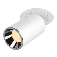 Lubinis įleidžiamas LED šviestuvas NUMINOS® PROJECTOR M, 3000 K, 20°, cilindrinis, baltas / chrominis
