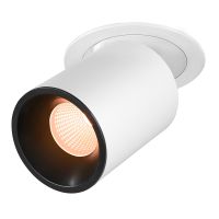 Lubinis įleidžiamas LED šviestuvas NUMINOS® PROJECTOR L, 2700 K, 20°, cilindrinis, baltas / juodas