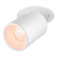 Lubinis įleidžiamas LED šviestuvas NUMINOS® PROJECTOR L, 2700 K, 20°, cilindrinis, baltas / baltas