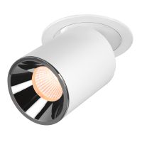 Lubinis įleidžiamas LED šviestuvas NUMINOS® PROJECTOR L, 2700 K, 20°, cilindrinis, baltas / chrominis