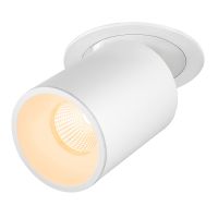 Lubinis įleidžiamas LED šviestuvas NUMINOS® PROJECTOR L, 3000 K, 20°, cilindrinis, baltas / baltas