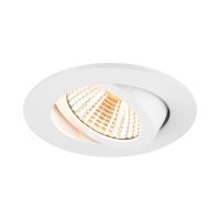 Lubinis įleidžiamas LED šviestuvas NEW TRIA® 68, 3000K, 38°, IP 20, apvalus, baltas